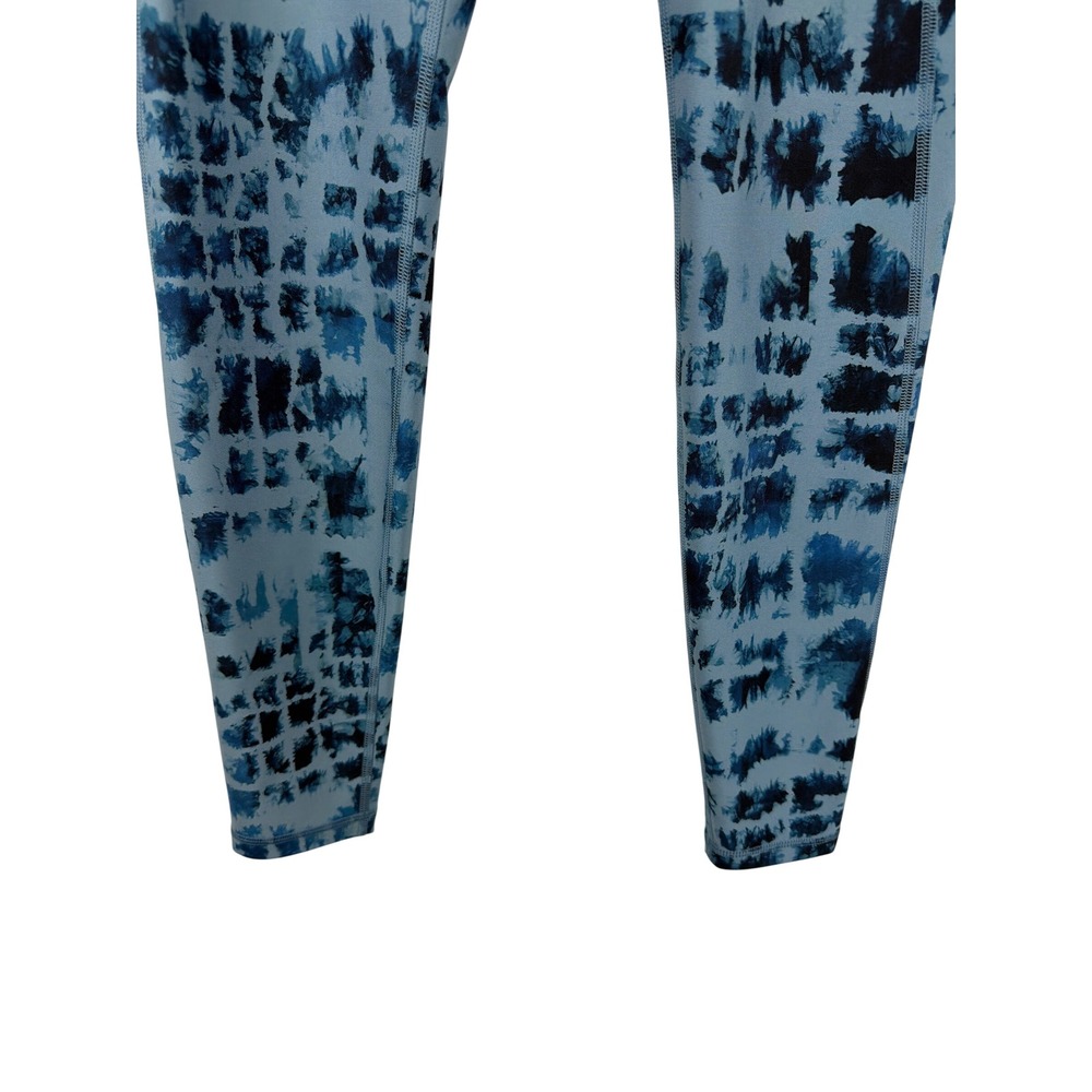 Kinesis High Rise Ankle Length Leggings Blue‎ Tie Dye Pockets Women XS - Picture 6 of 12